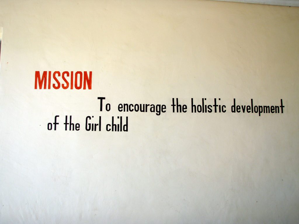 MISSION: To encourage the holistic development of the Girl child.