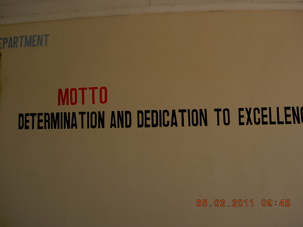 MOTTO: DETERMINATION AND DEDICATION TO EXCELLENCE